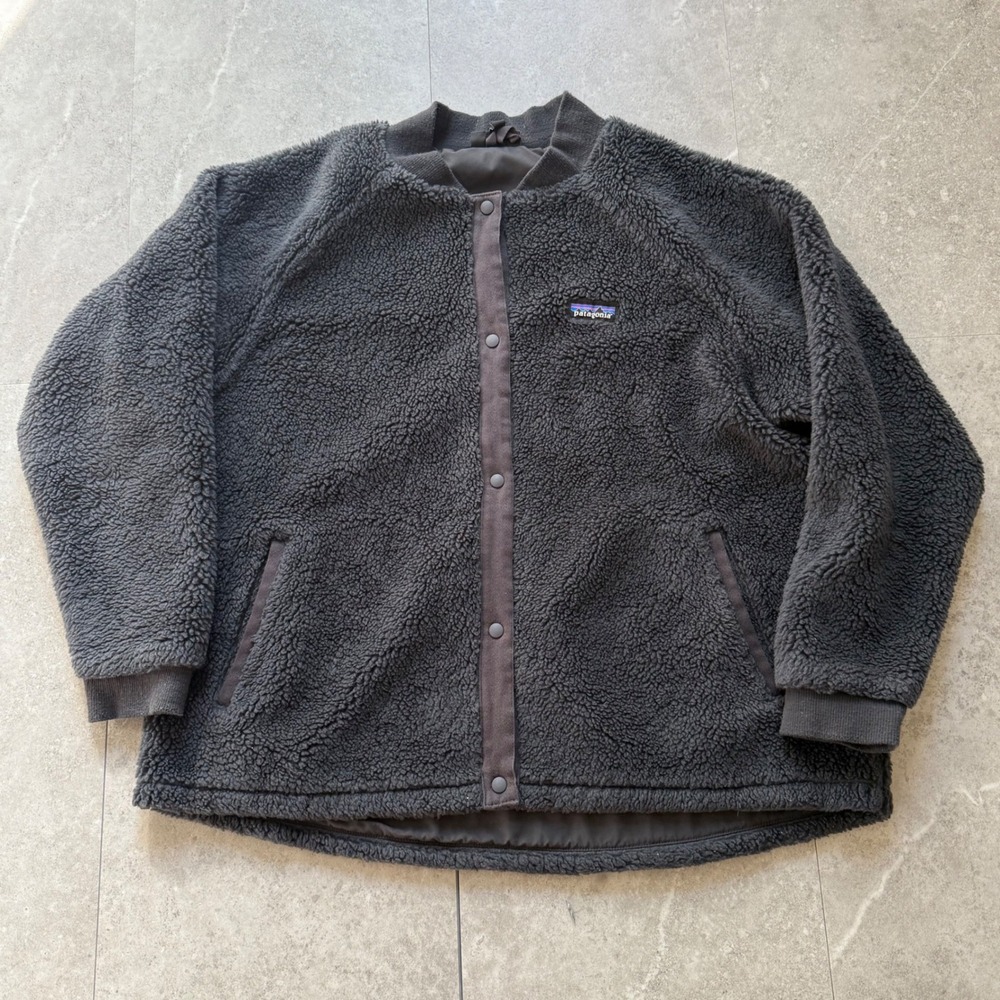 Patagonia Los Gatos Bomber Fleece Jacket Grey XL